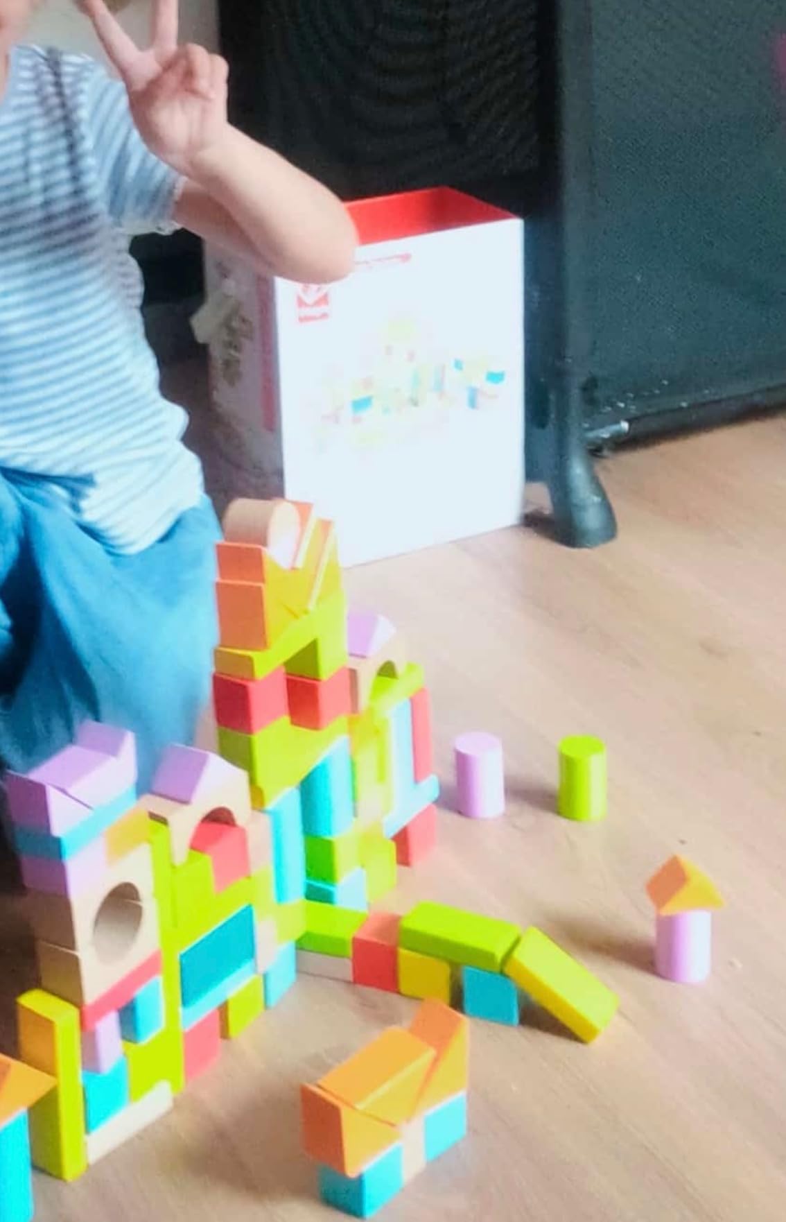Hape Montare e costruire Fantastici Blocchi 101 pezzi in faggio