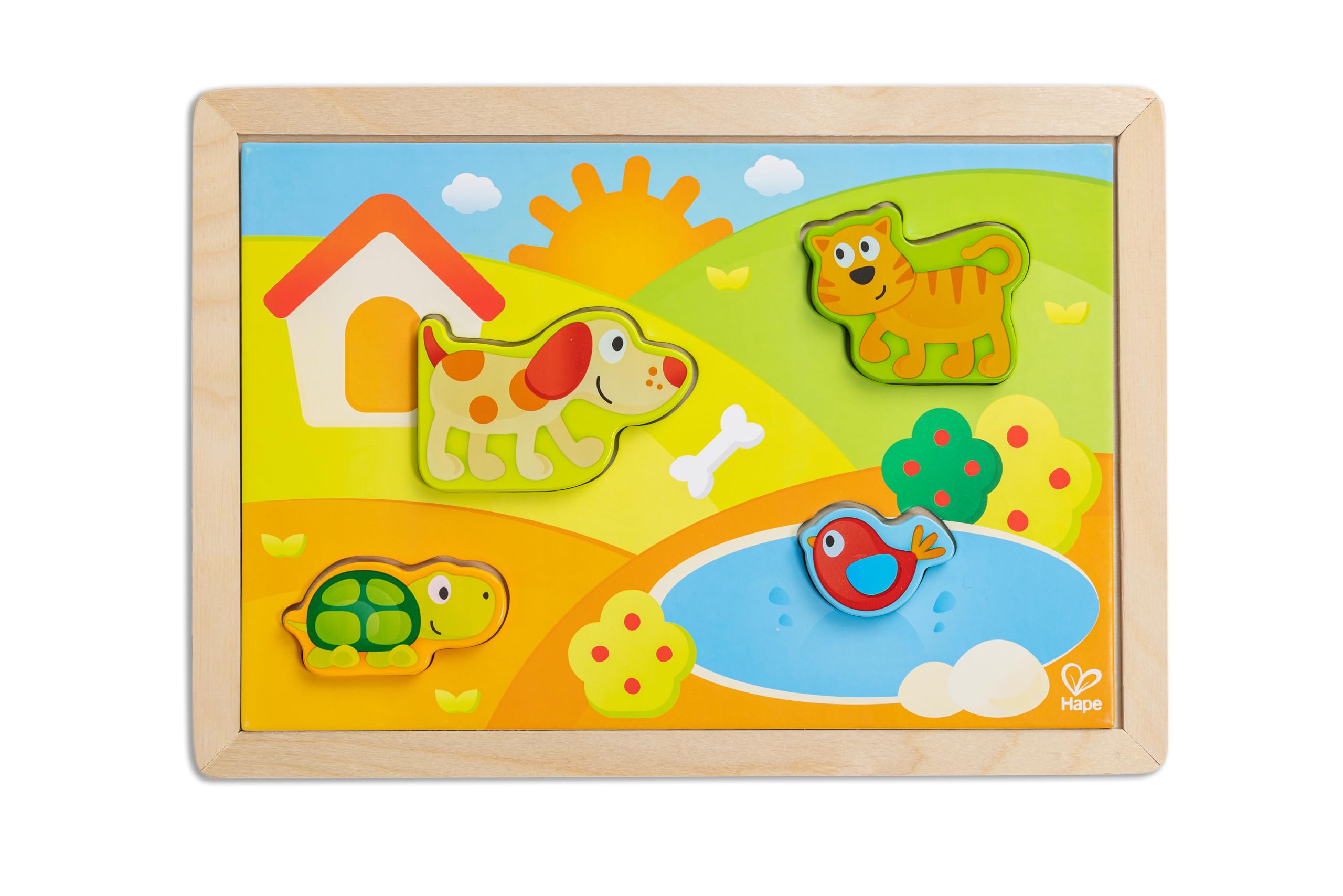 Hape Puzzle Pepe und Friends Sonnental puzzle dai 12 mesi