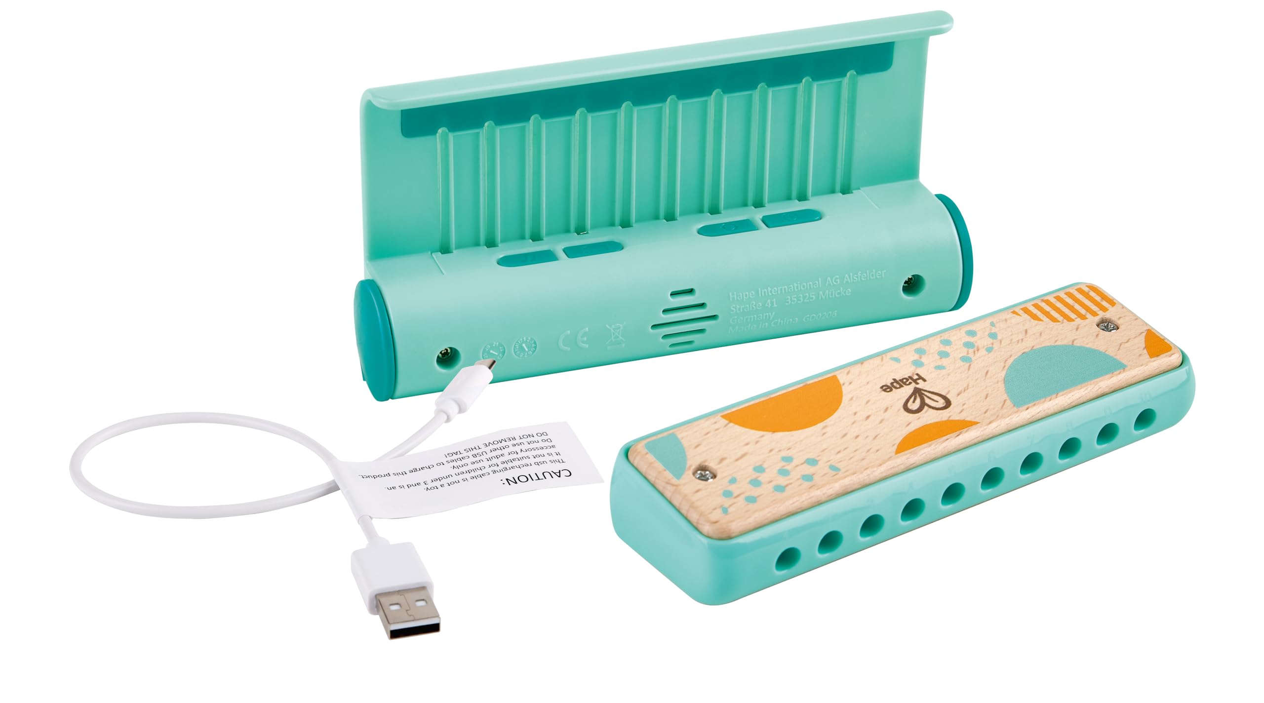 Hape Giochi musicali Armonica di accompagnamento con luci lampeggianti