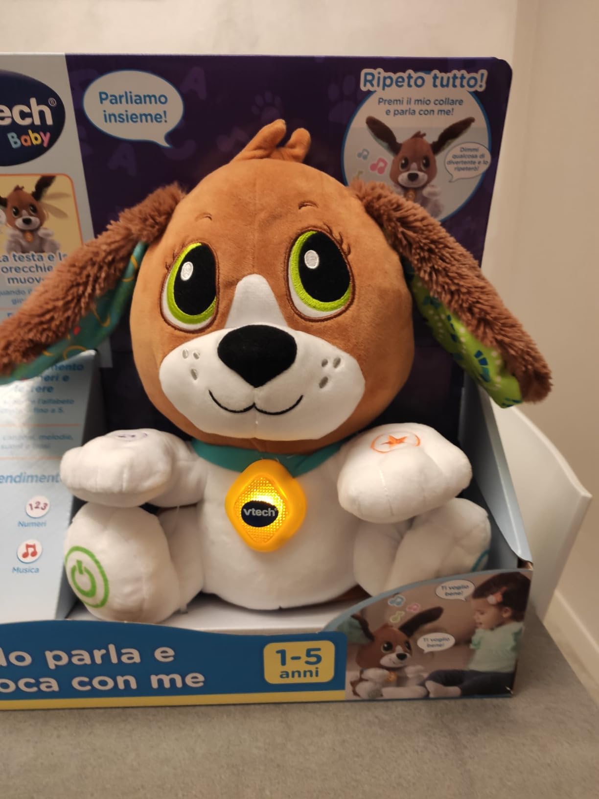 VTech Giocattoli 1-3 anni Fido, Parla e Gioca con Me peluche interattivo