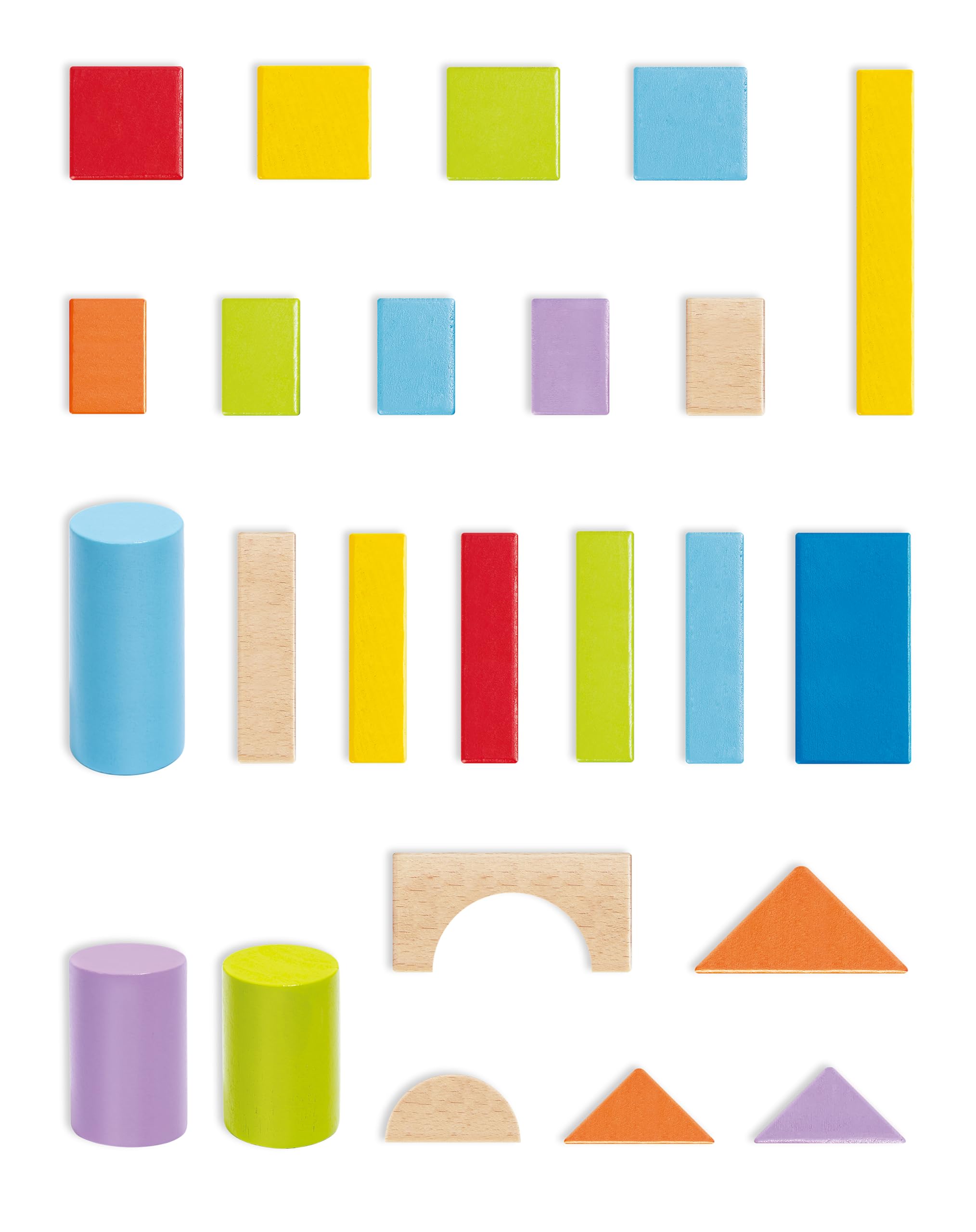 Hape Montare e costruire Fantastici Blocchi 101 pezzi in faggio