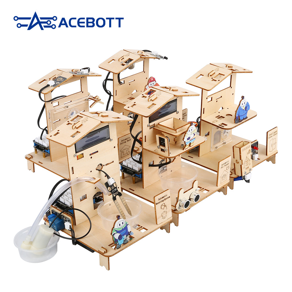 ACEBOTT Education Solution Series QE024 Kit smart home STEM ESP32 per 8-16 anni