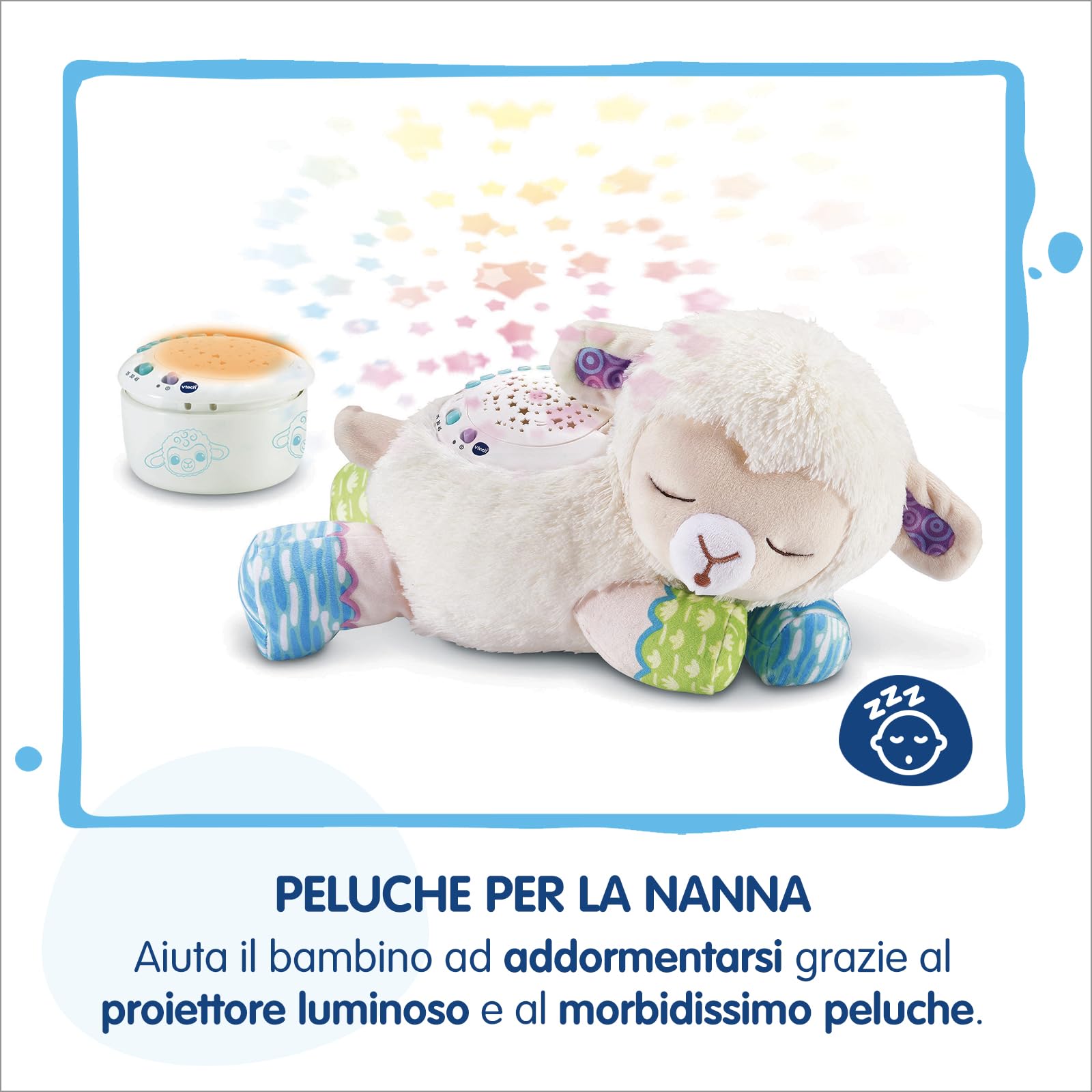 VTech Giocattoli 0-12 mesi Luce, Ninna Nanna Parlante peluche 3 in 1