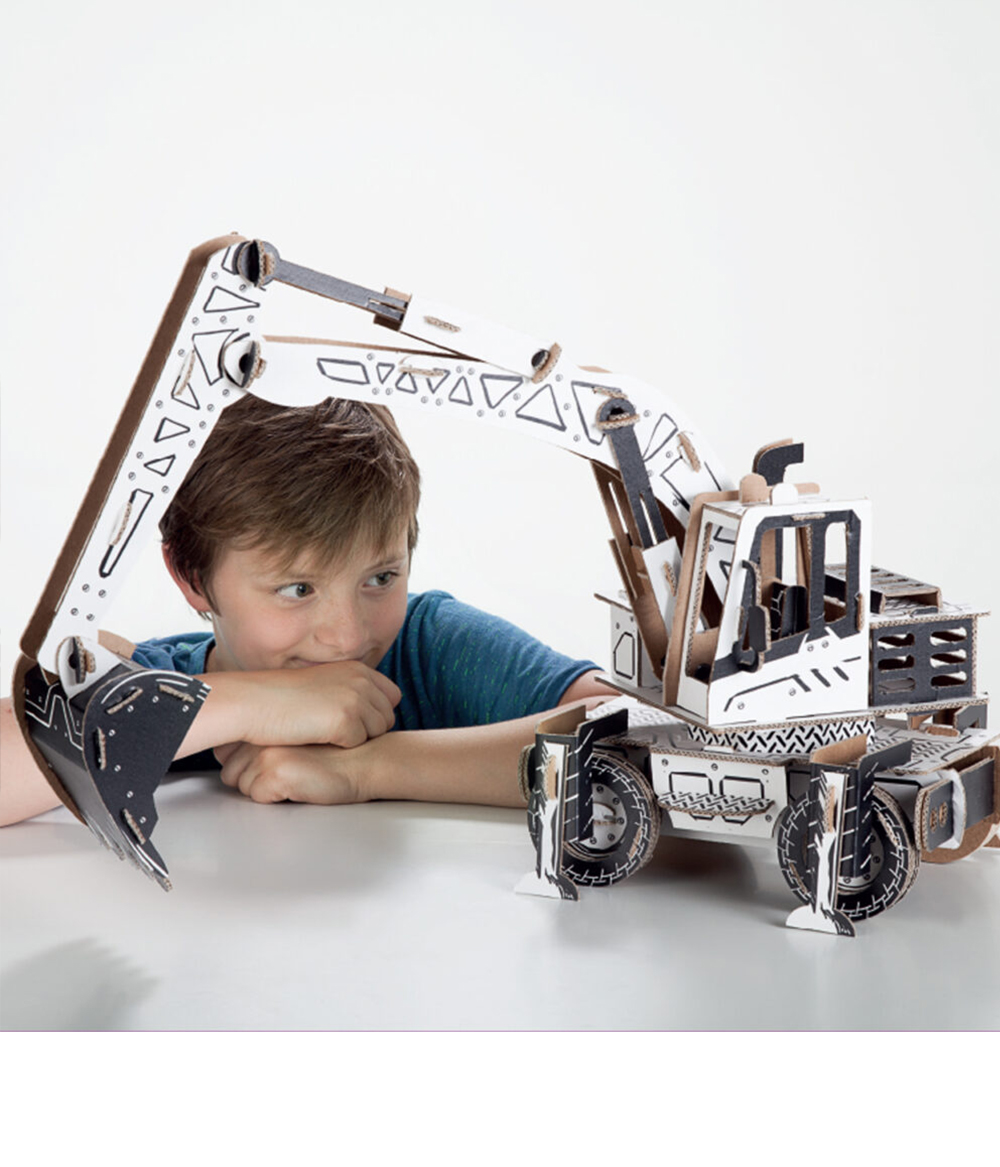 Masterhome Baby TODO Veicoli in Cartone da Costruire