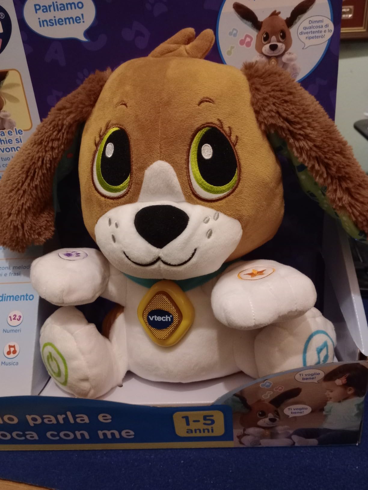 VTech Giocattoli 1-3 anni Fido, Parla e Gioca con Me peluche interattivo