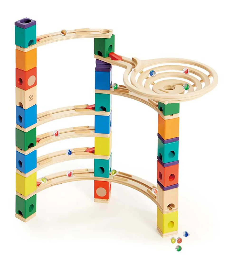 HAPE Quadrilla E6007 Xcellerator pista per biglie in legno