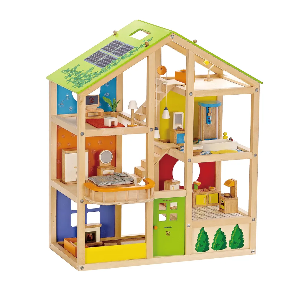 Hape Case delle bambole e accessori E3401 Casa 4 Stagioni casa delle bambole in legno