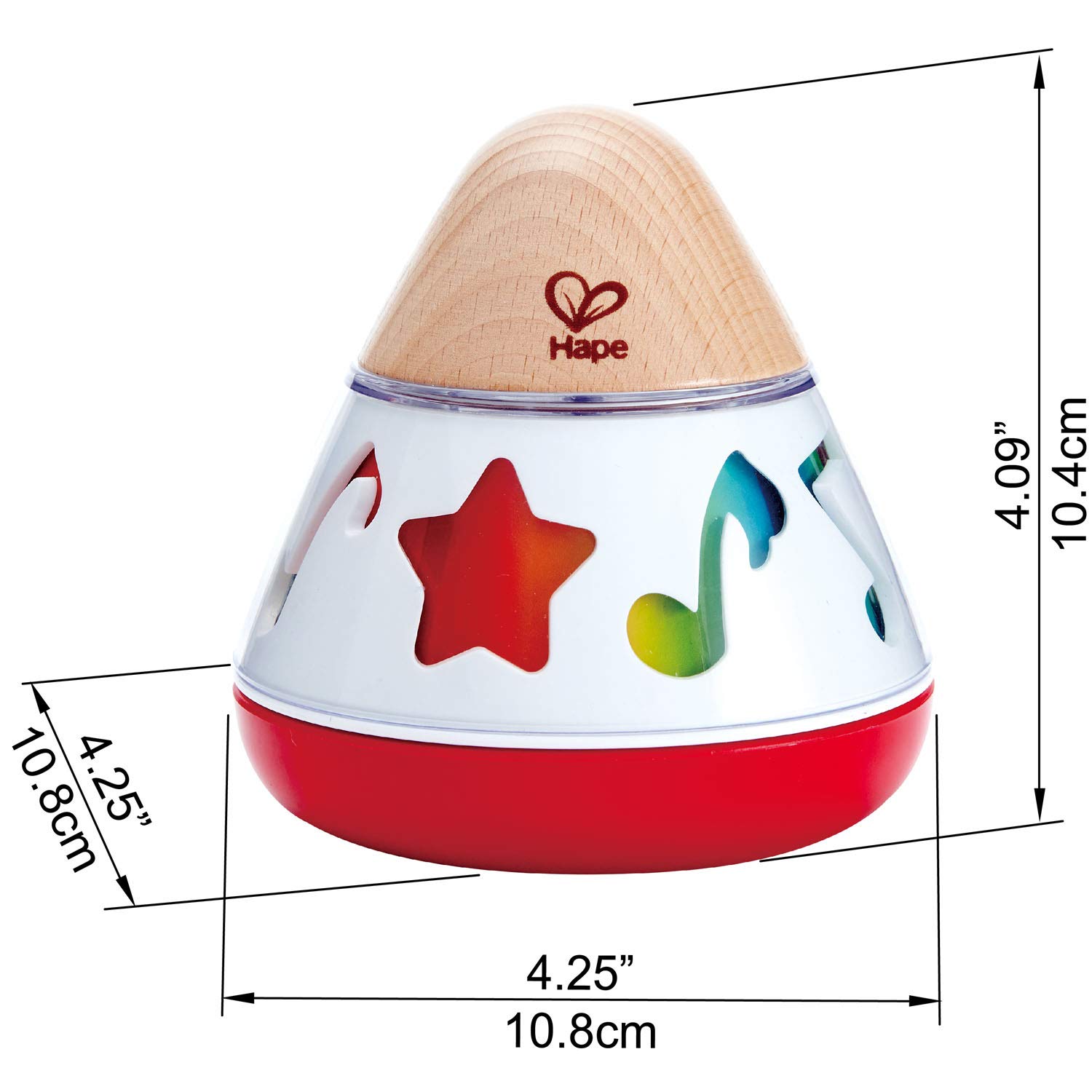 Hape Giochi musicali Carillon a trottola carillon rotante rilassante