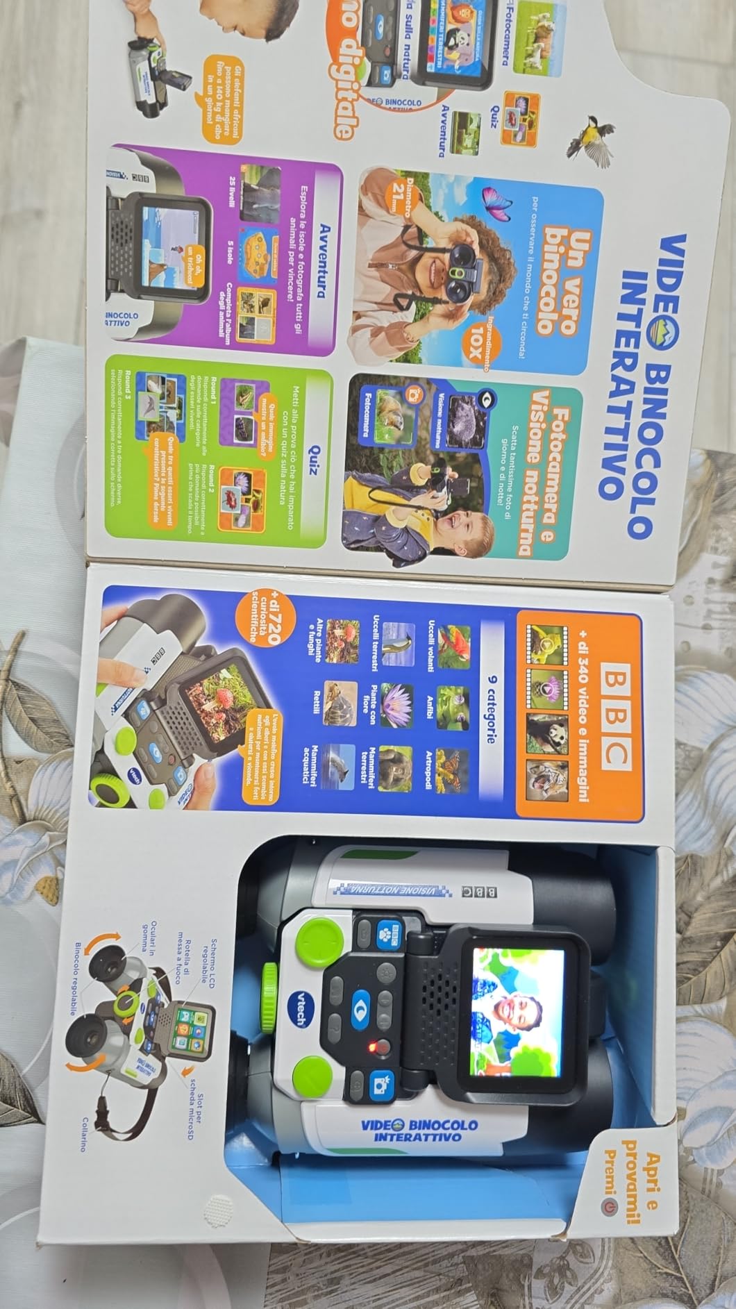 V-Tech Giocattoli 6 anni e + Video Binocolo interattivo 10x visione notturna