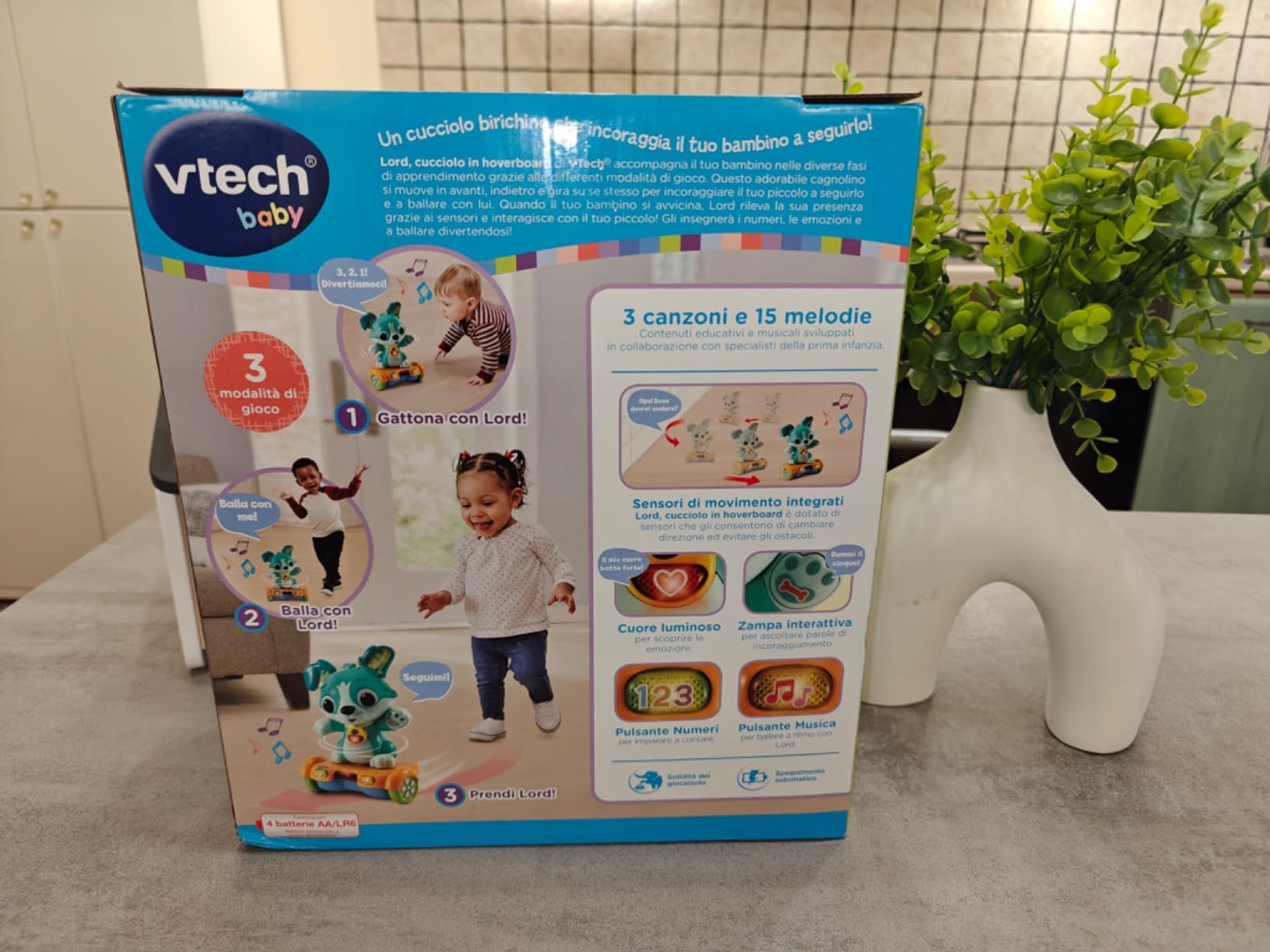V-Tech Giocattoli 1-3 anni Lord Cucciolo in Hoverboard cagnolino interattivo 12-36 mesi