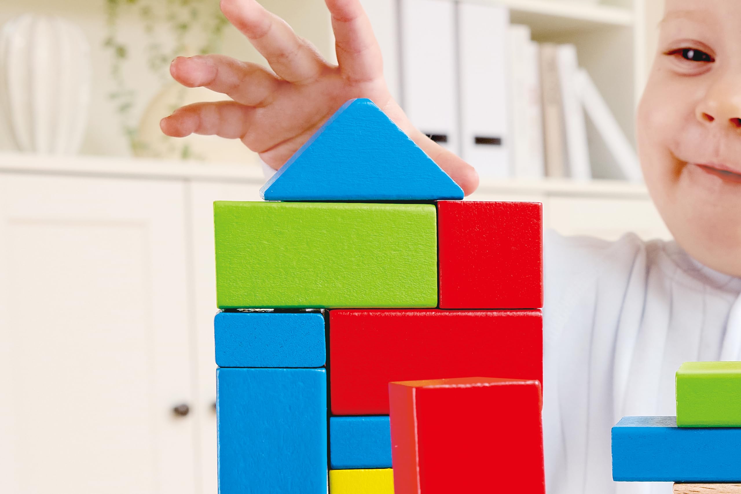 Hape Montare e costruire Blocchi d’Acero costruzioni in legno 50 pezzi colorati