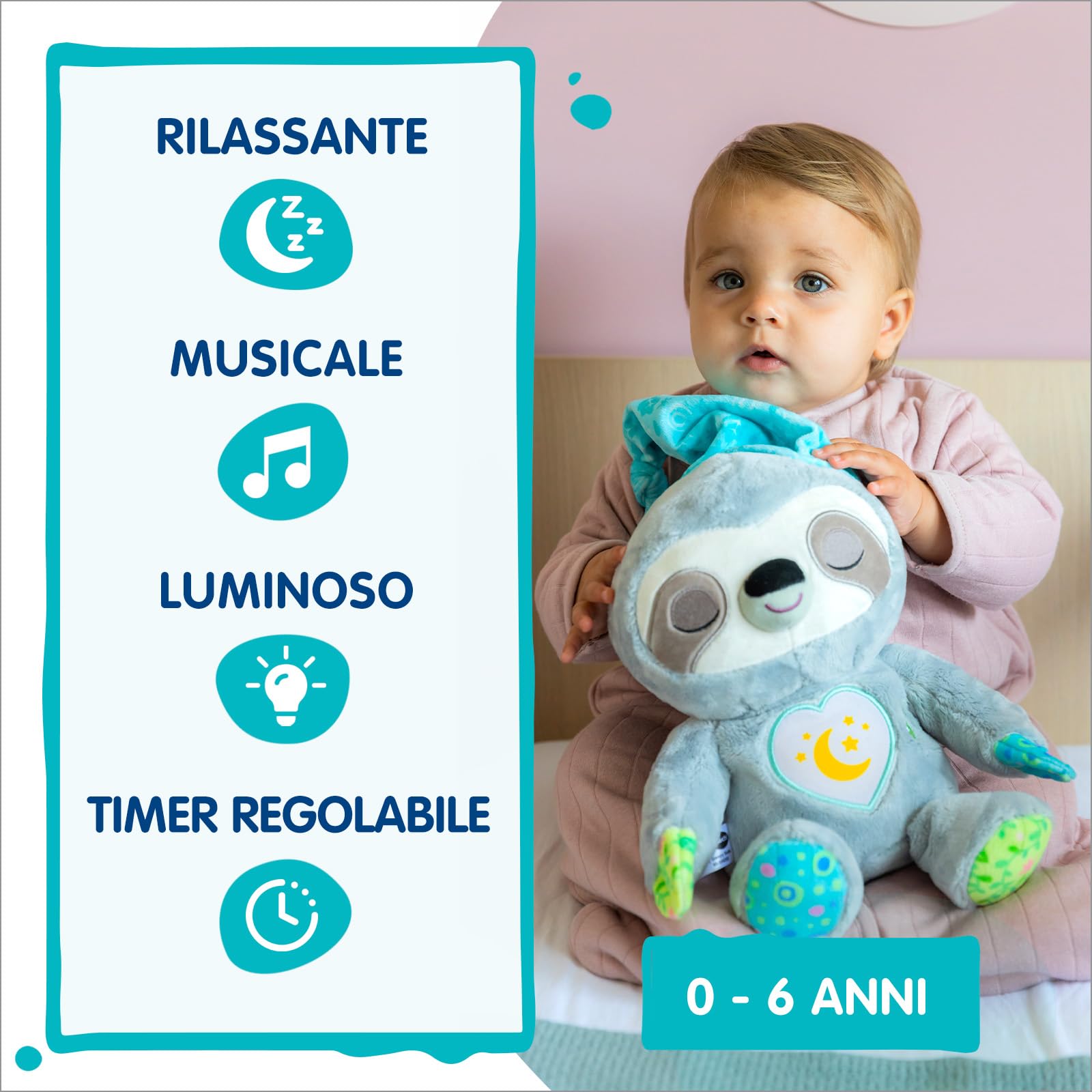 VTech Giocattoli 0-12 mesi Dormiglione Dolce Nanna peluche luce notturna 0-6 anni