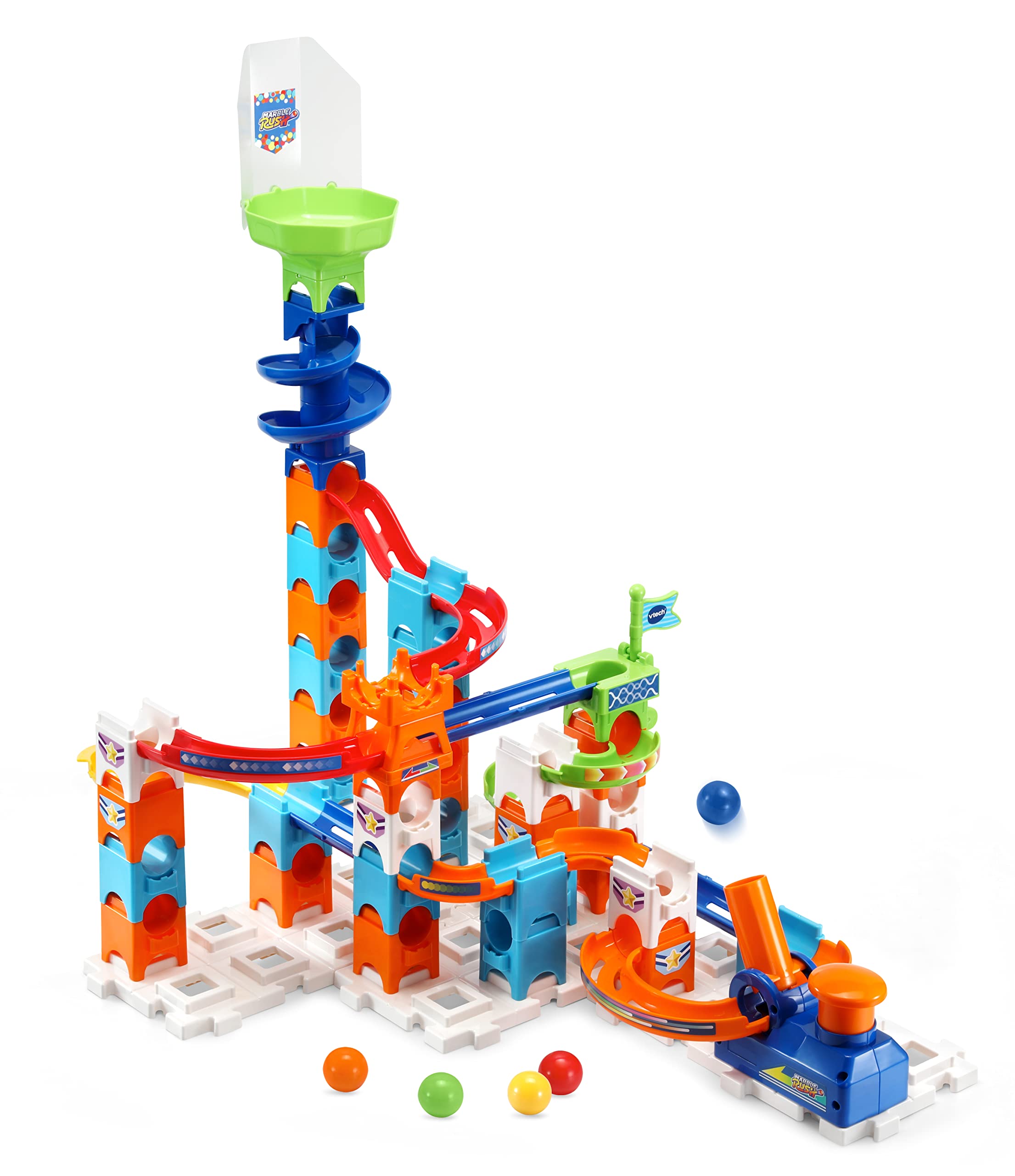 VTech Giocattoli 3-6 anni Marble Rush Adventure Set pista per biglie 62 pezzi