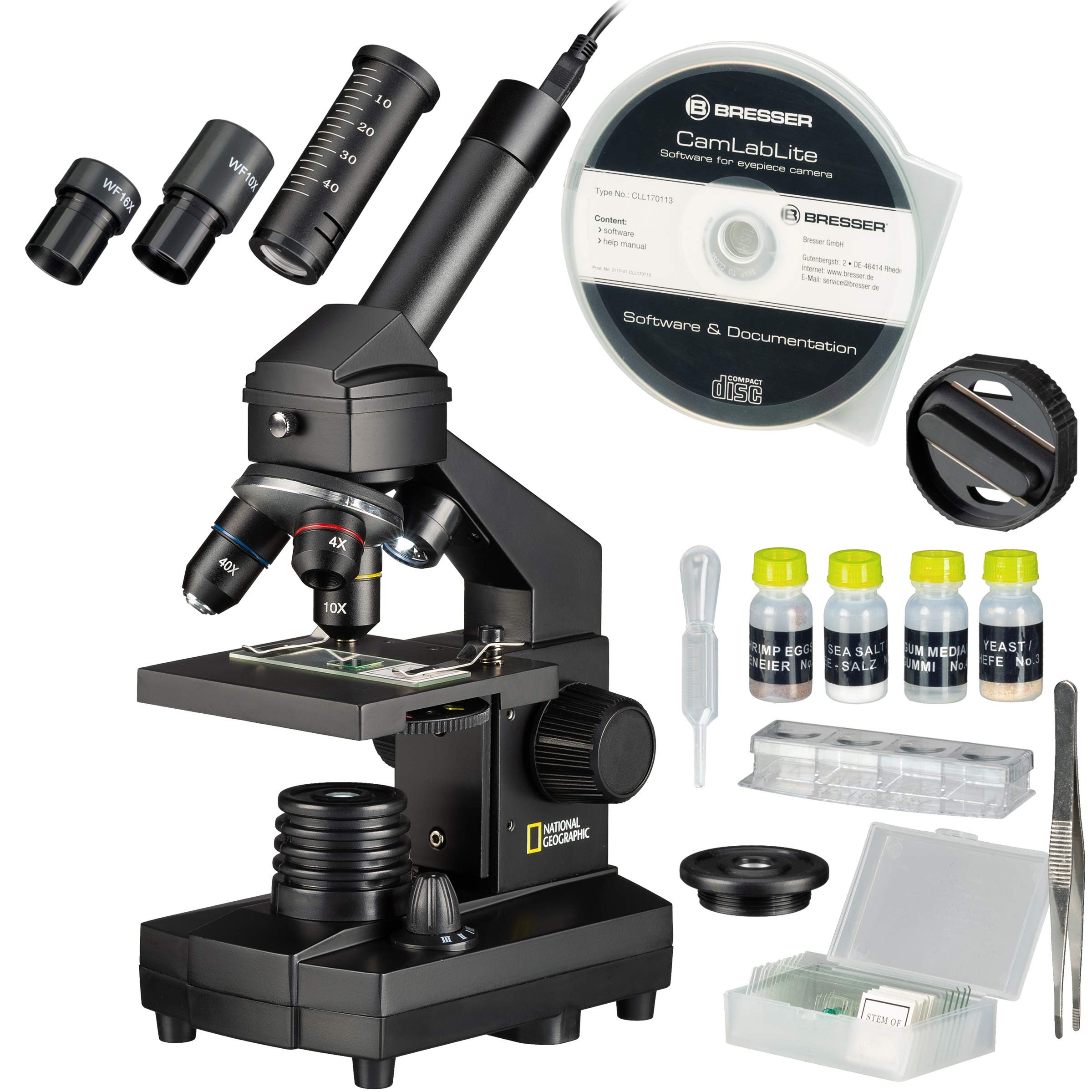 National Geographic Microscopi 9039100 microscopio 40x–1024x USB
