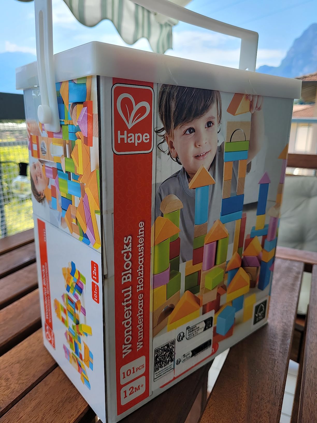 Hape Montare e costruire Fantastici Blocchi 101 pezzi in faggio