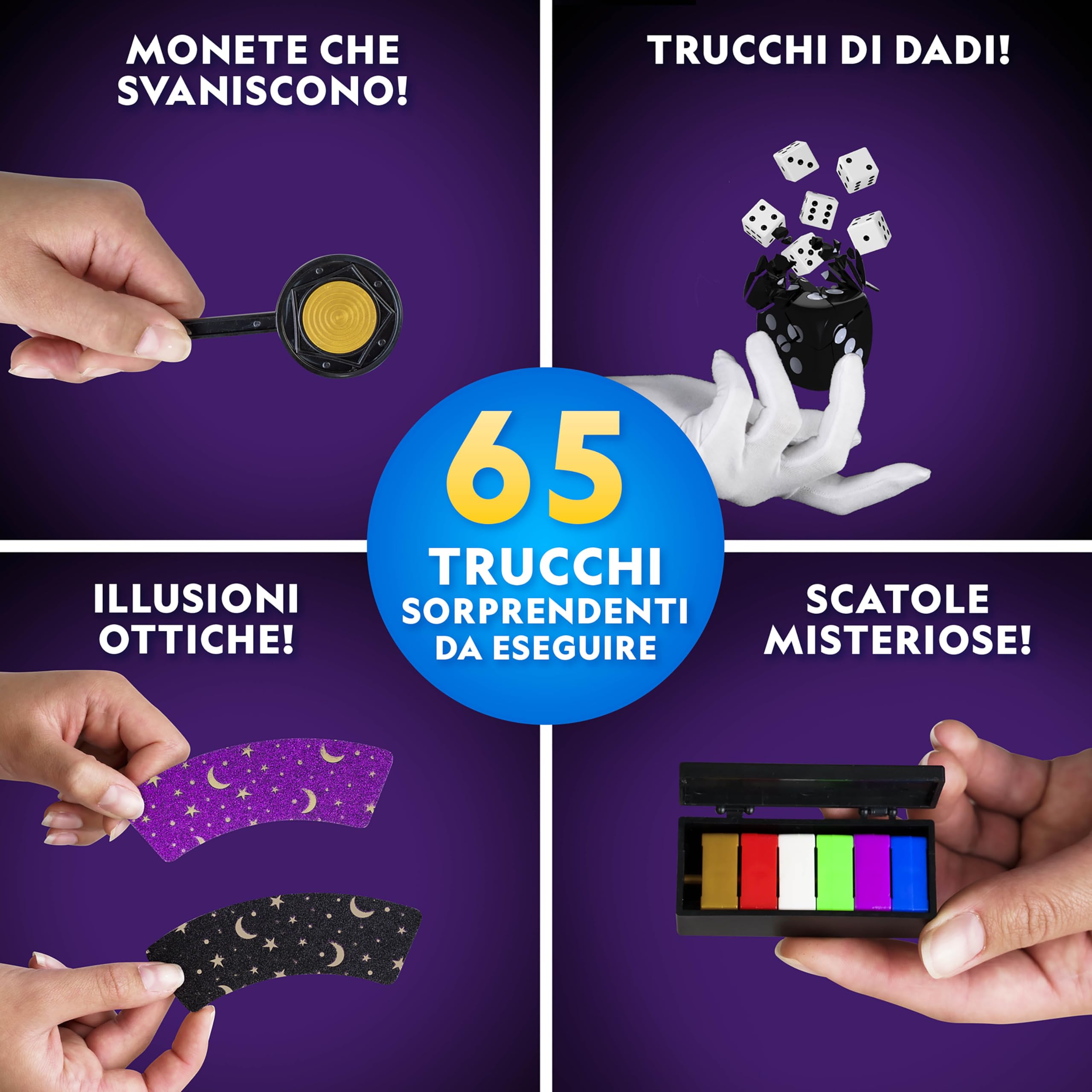National Geographic Kids – Giochi e puzzle Mega Gioco di Magia kit con 65 trucchi