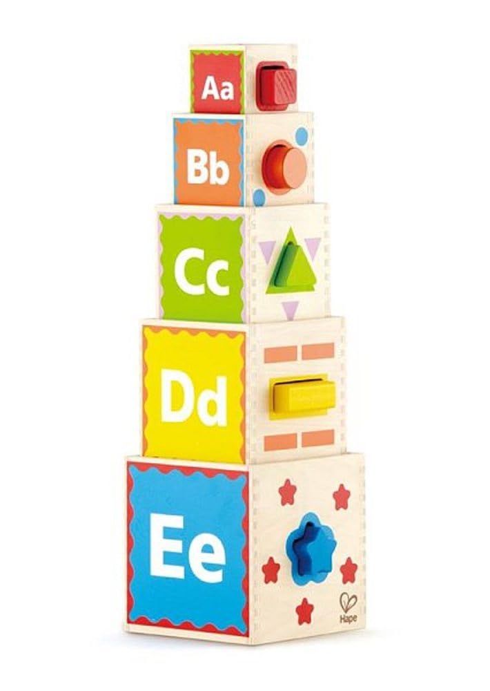 Hape Giocattoli per le abilità motorie E0413 Piramide di Gioco in legno