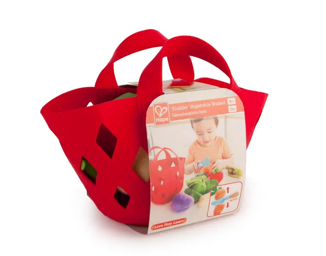 Hape Cucina e accessori E3167 cesto di verdure gioco in feltro