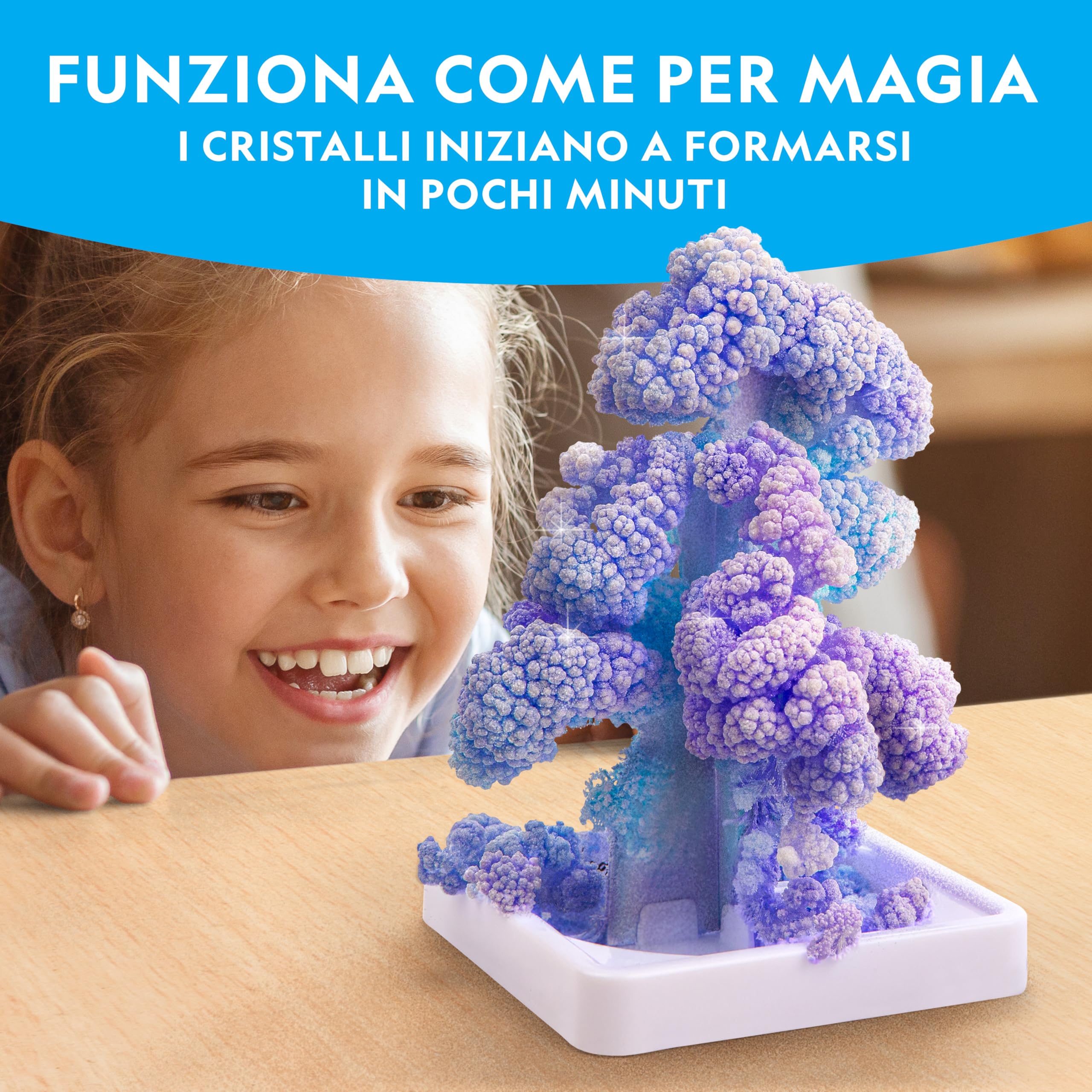 National Geographic Kit scientifici e di scoperta Kit Creativo per Coltivare 6 Alberi di Cristallo