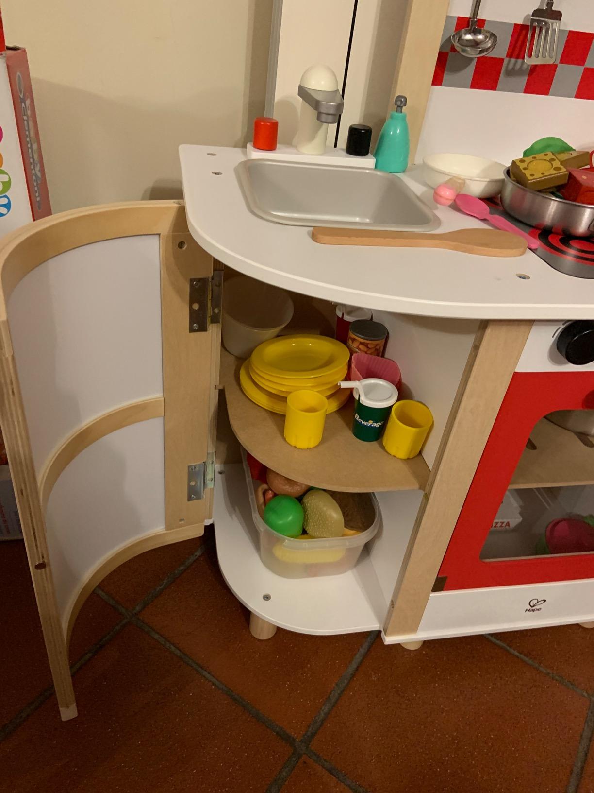 Hape Cucina e accessori E8018 cucina multifunzione con carrello multicolore