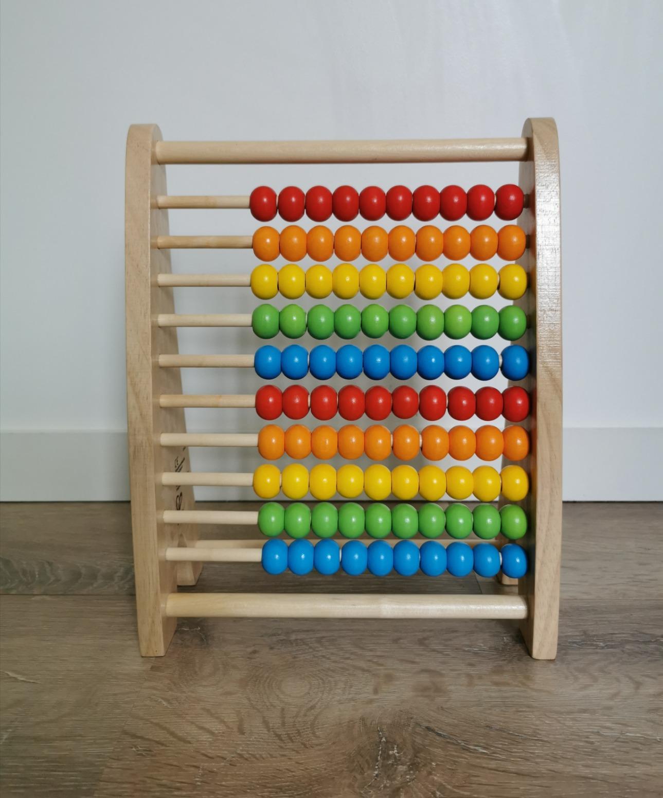 Hape Giocattoli per le abilità motorie E0412 Abaco Palline Arcobaleno