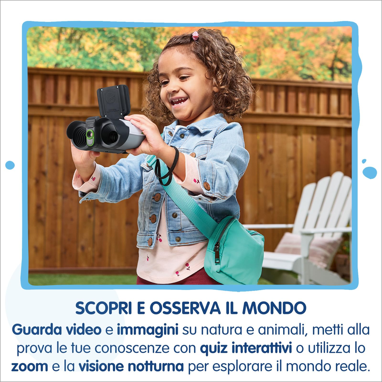 V-Tech Giocattoli 6 anni e + Video Binocolo interattivo 10x visione notturna