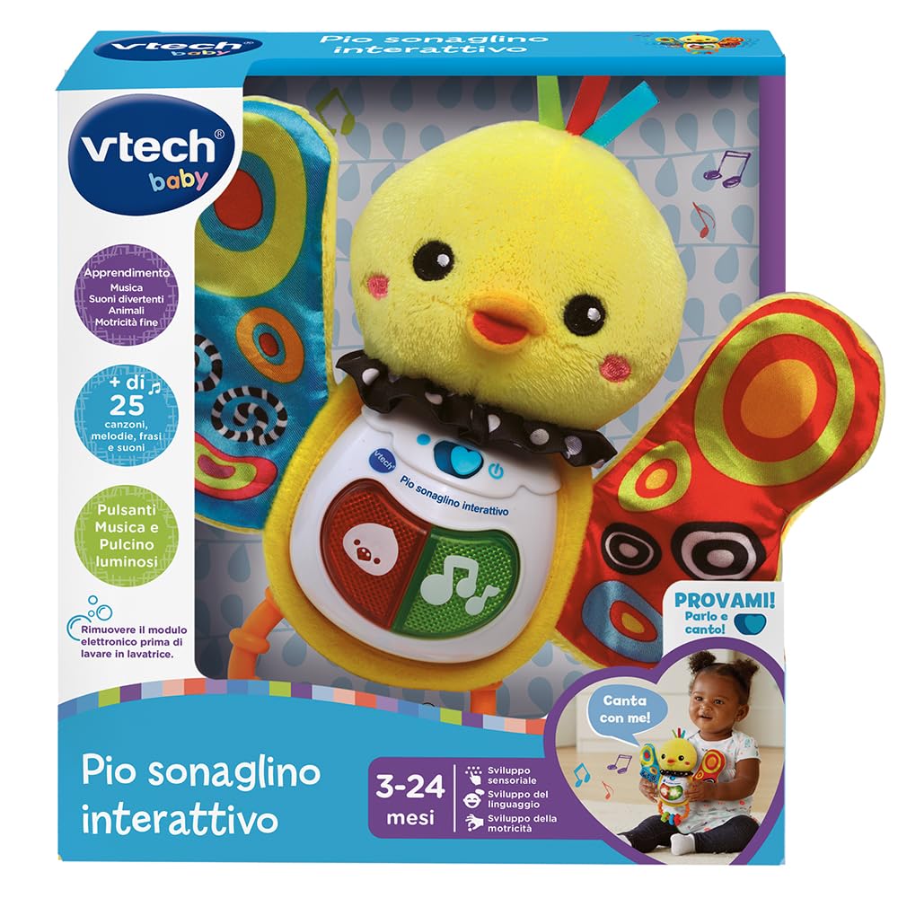VTech Pio sonaglio interattivo luminoso 3-24 mesi
