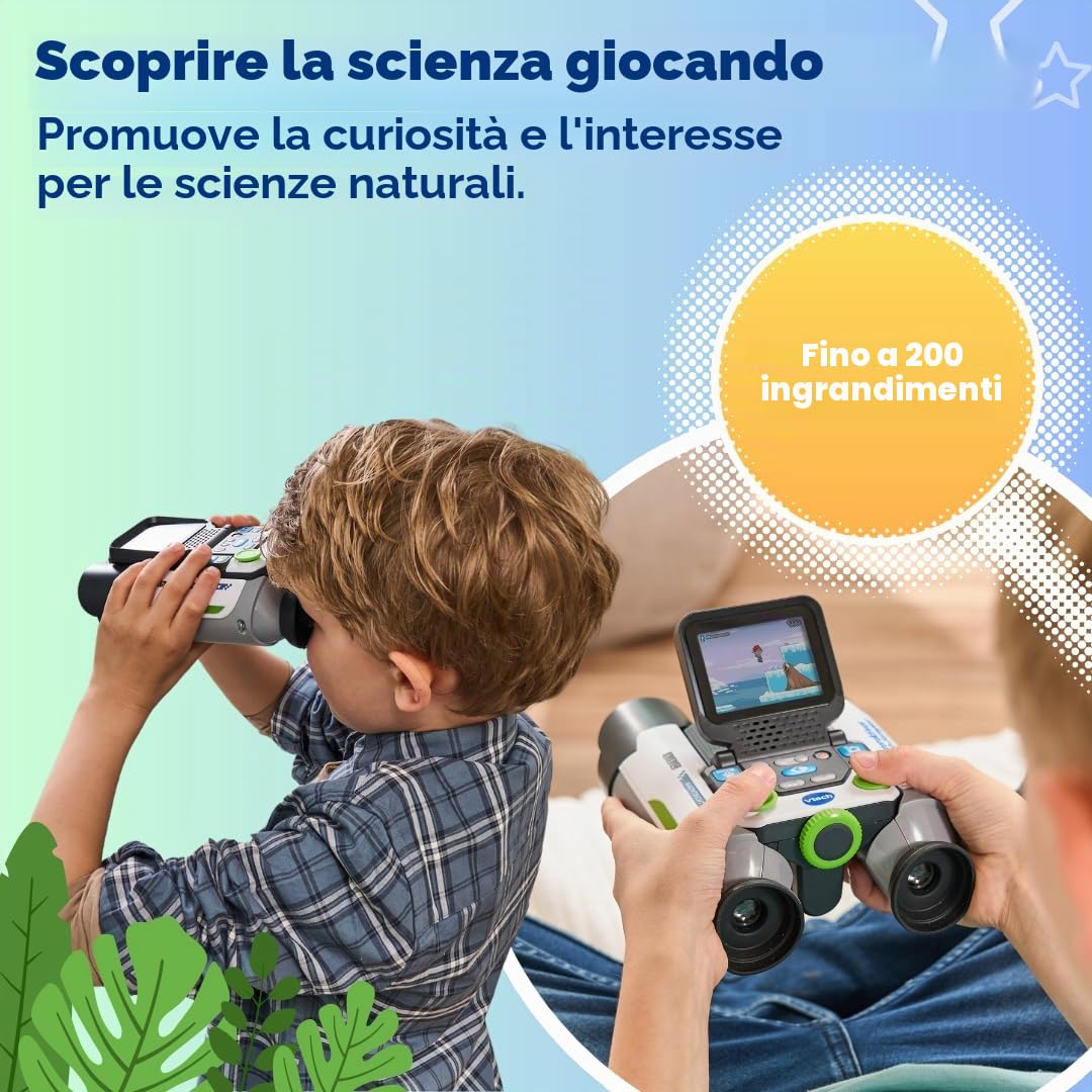 VTech Giocattoli 6 anni e + binocolo video interattivo con schermo