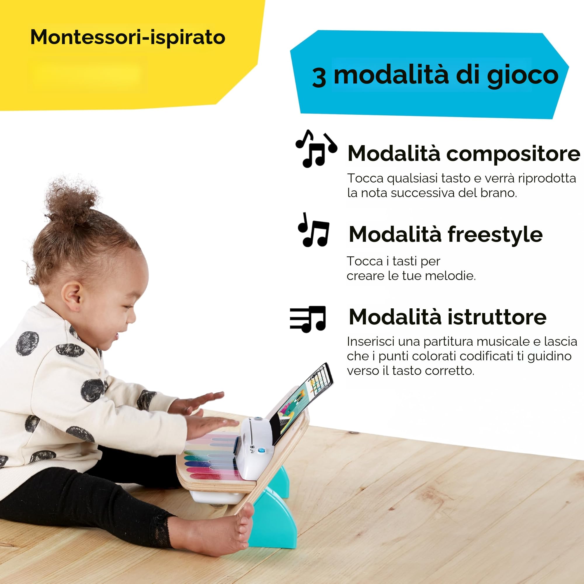 Baby Einstein Magic Touch Piano pianoforte giocattolo in legno
