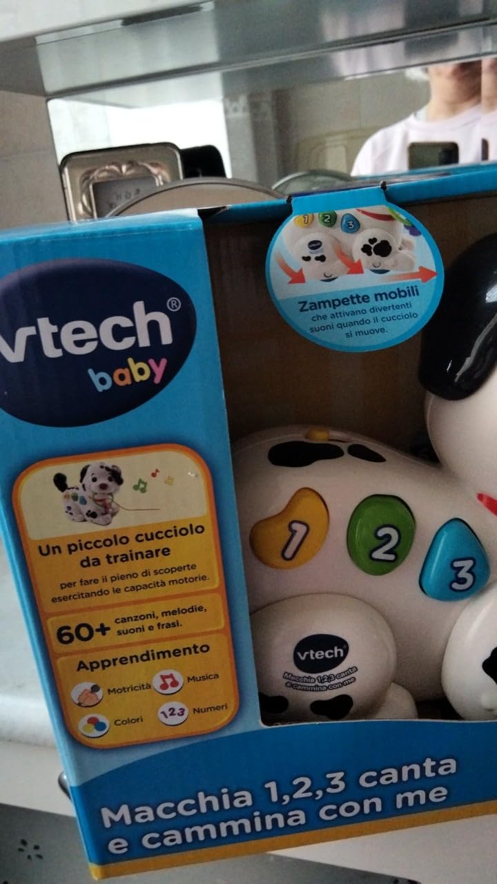 VTech Giocattoli 1-3 anni Macchia Canta e Cammina con Me cagnolino interattivo