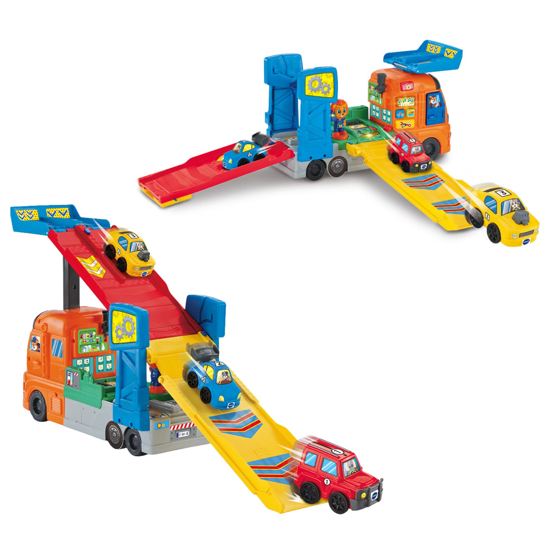 VTech Vroom Vroom Go Maxi Camion Trasportatore 3 in 1 camion con 3 auto