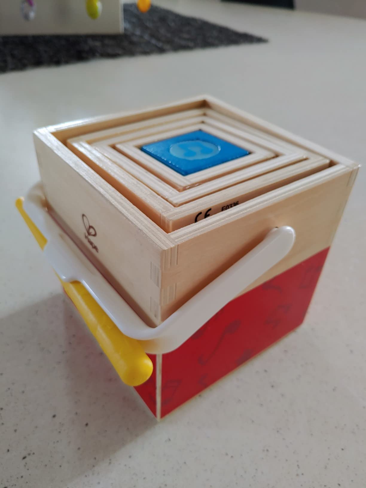 Hape Giochi musicali Set musicale da impilare gioco musicale 5 blocchi legno