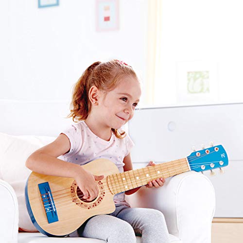 Hape Giochi musicali E0601 Chitarra blu in legno
