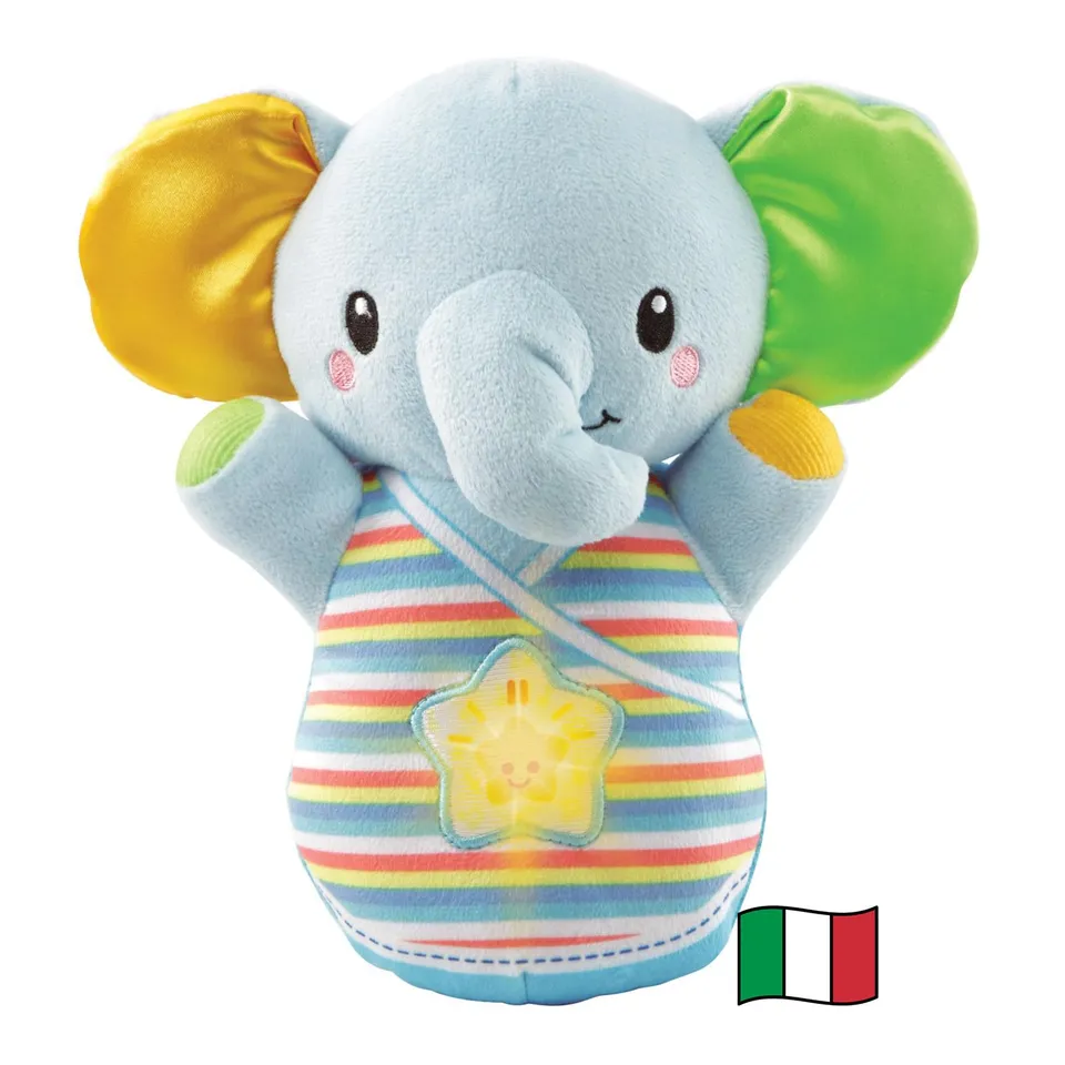 VTech Giocattoli 0-12 mesi Nino Elefantino Luminoso peluche interattivo 0-36 mesi