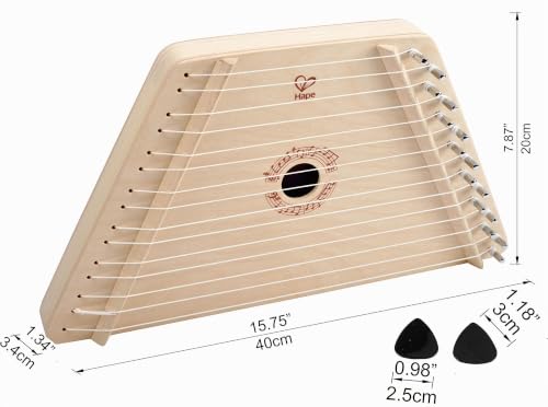 Hape Giochi musicali La Mia Prima Arpa arpa da tavolo in legno multicolore