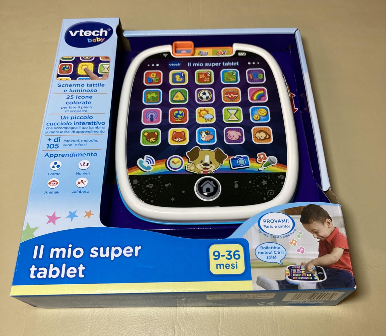 VTech Giocattoli 1-3 anni Il Mio Super Tablet interattivo 9-36 mesi