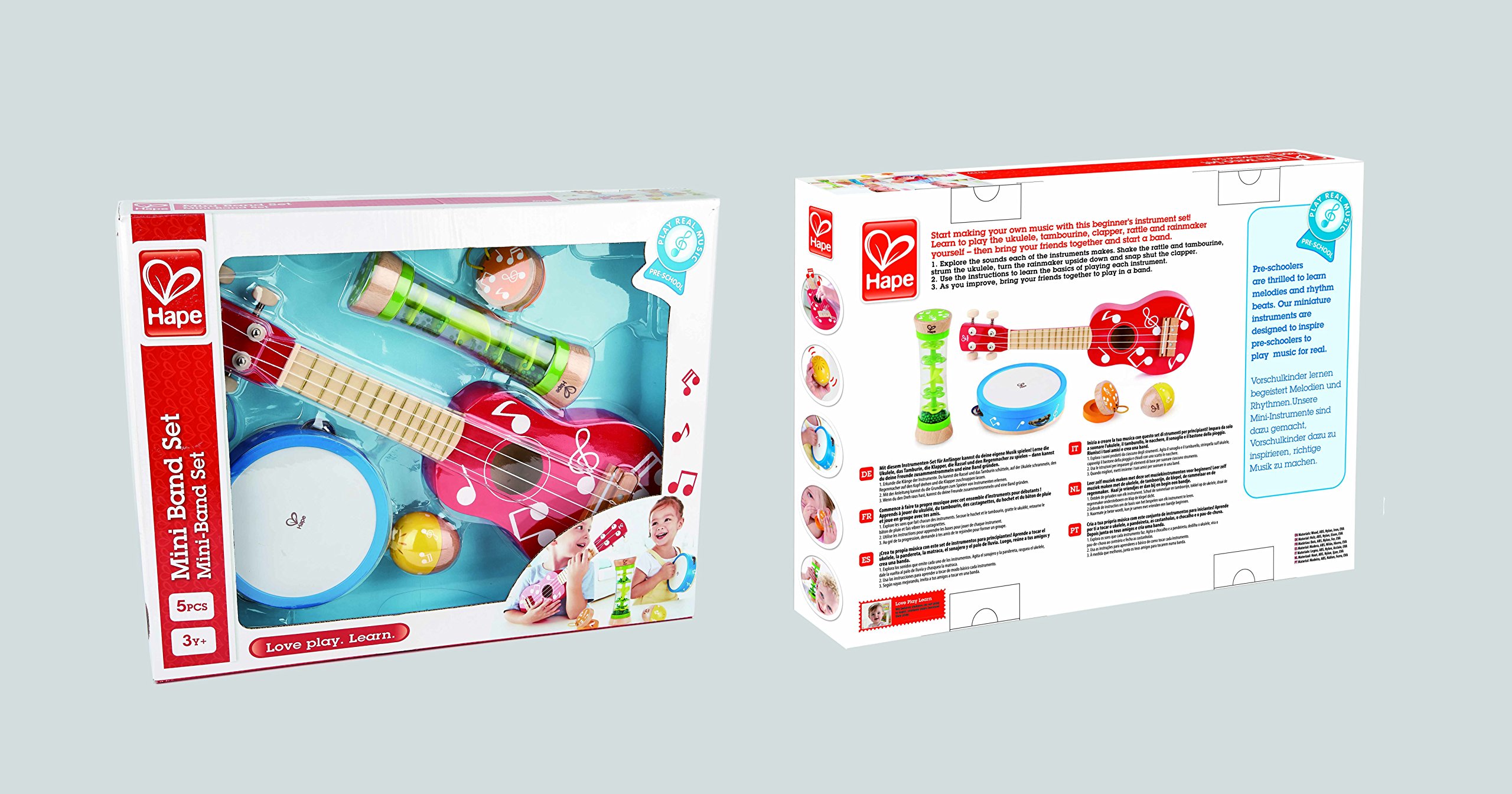 Hape Giochi musicali Mini Band set 5 pezzi strumenti musicali
