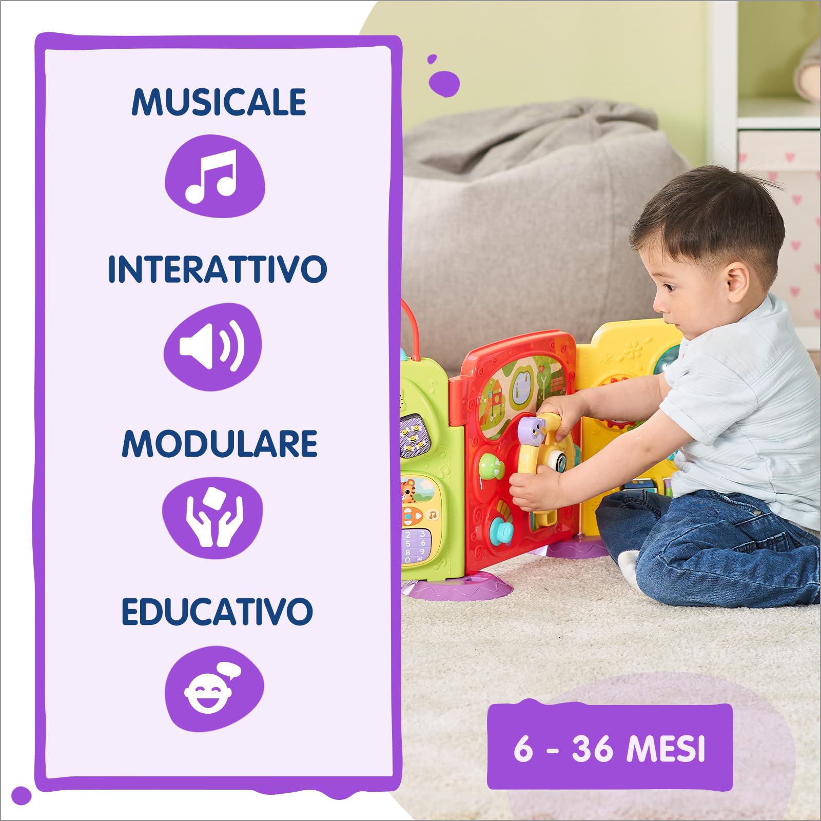 VTech Giocattoli 0-12 mesi Il Mio Primo Centro Attività 3 in 1 6-36 mesi