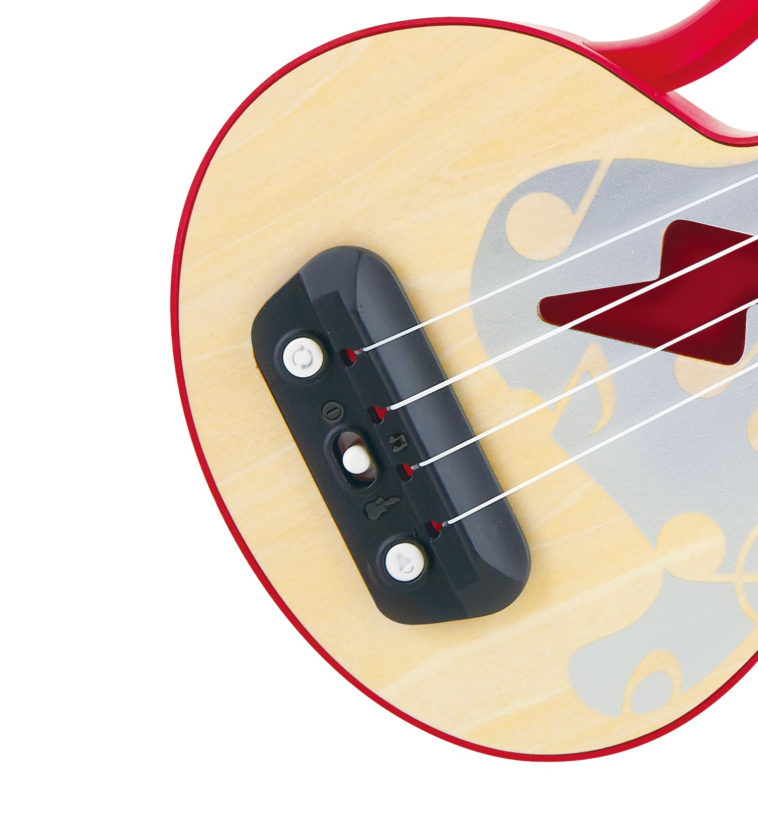 Hape Giochi musicali Ukulele Rosso ukulele rosso con luci