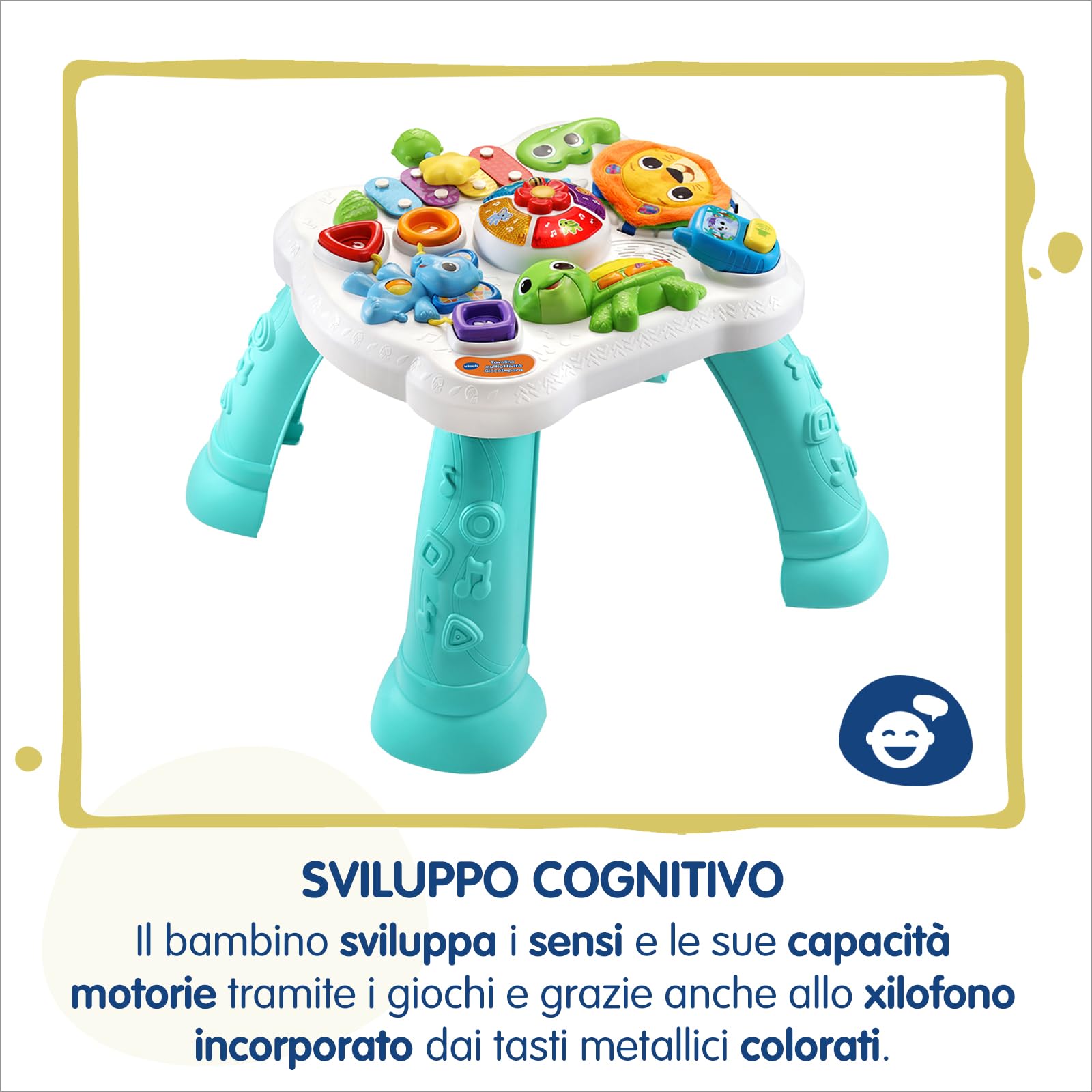 VTech Giocattoli 1-3 anni GiocaImpara tavolo attività 9-36 mesi con xilofono