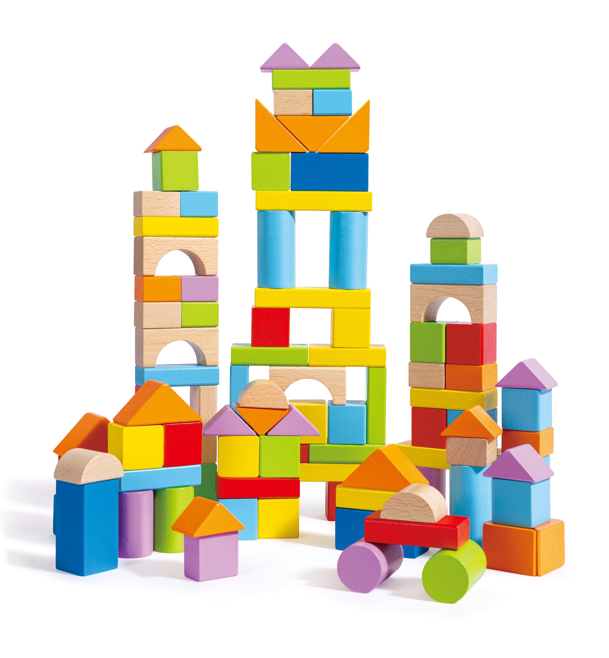 Hape Montare e costruire Fantastici Blocchi 101 pezzi in faggio