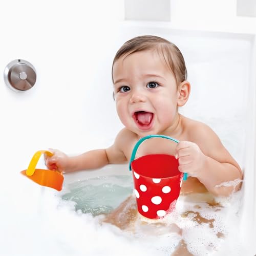 Hape Giochi da bagno Set Allegri Secchielli 3 pezzi multicolore