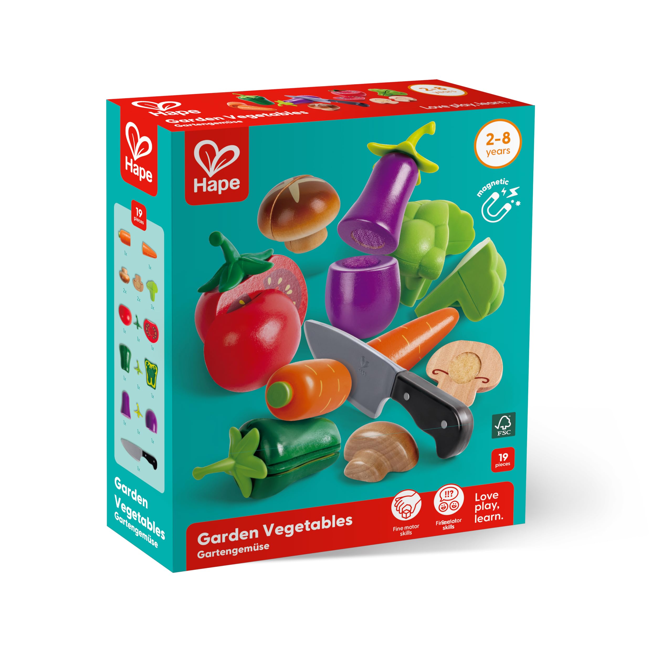 Hape Cucina e accessori Garden Vegetables verdure giocattolo