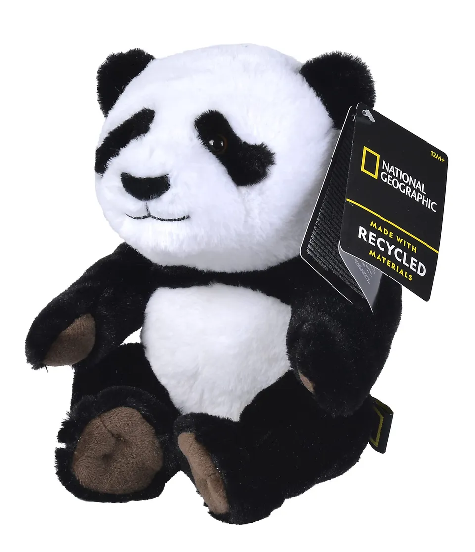 National Geographic Peluche e figurine Panda peluche 25 cm in materiale riciclato