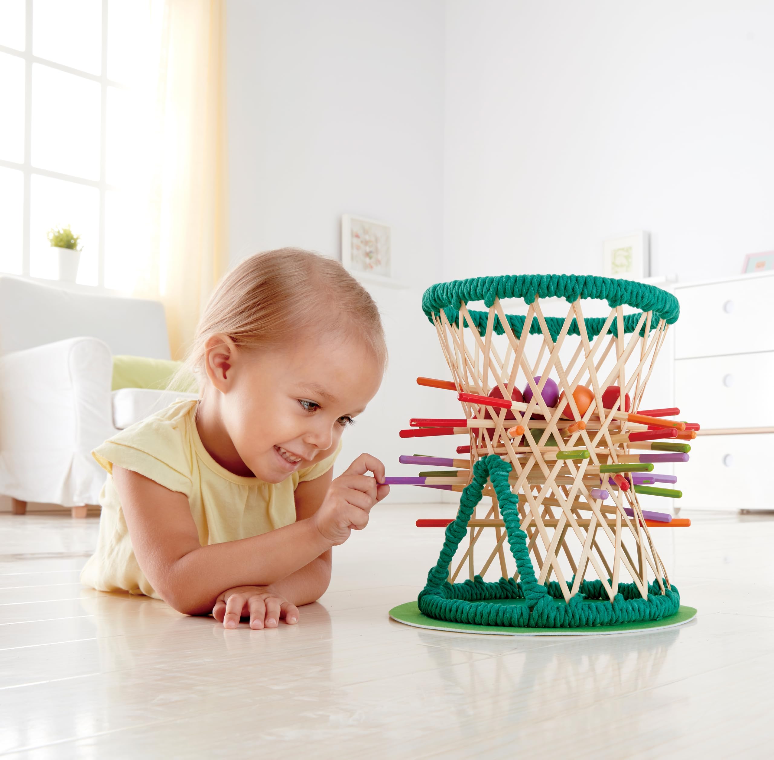 Hape Giocattoli per le abilità motorie Pallina – Gioco di Destrezza in Bambù gioco da esterno bambù