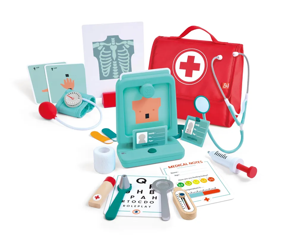 Hape Giochi di ruolo Set Medico set da dottore in legno