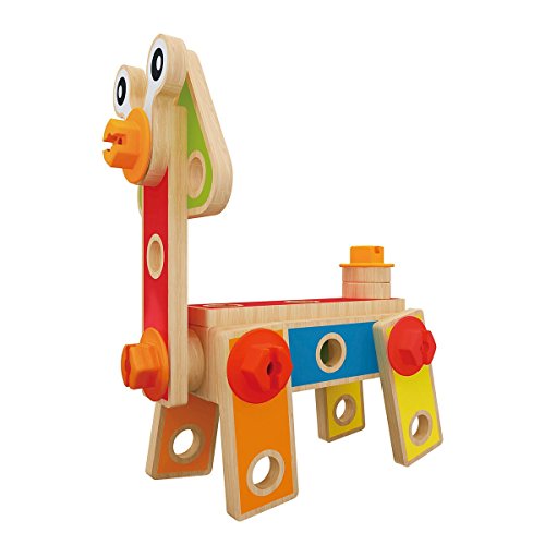 Hape Montare e costruire E3080 Set di Costruzioni Base legno 42 pezzi