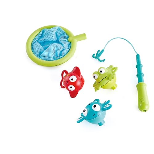 Hape Giochi da bagno Set da Pesca con animaletti saltellanti