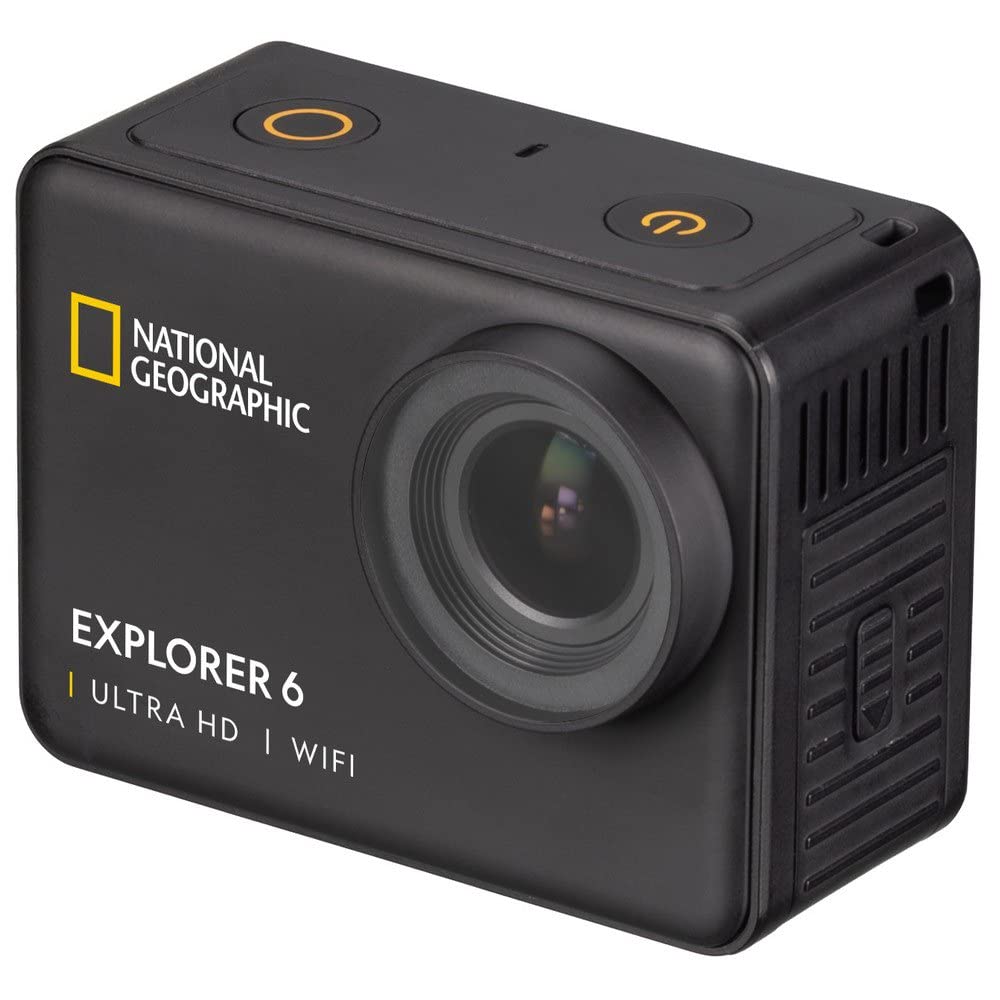 National Geographic Explorer 6 action cam 4K nera impermeabile 10 m