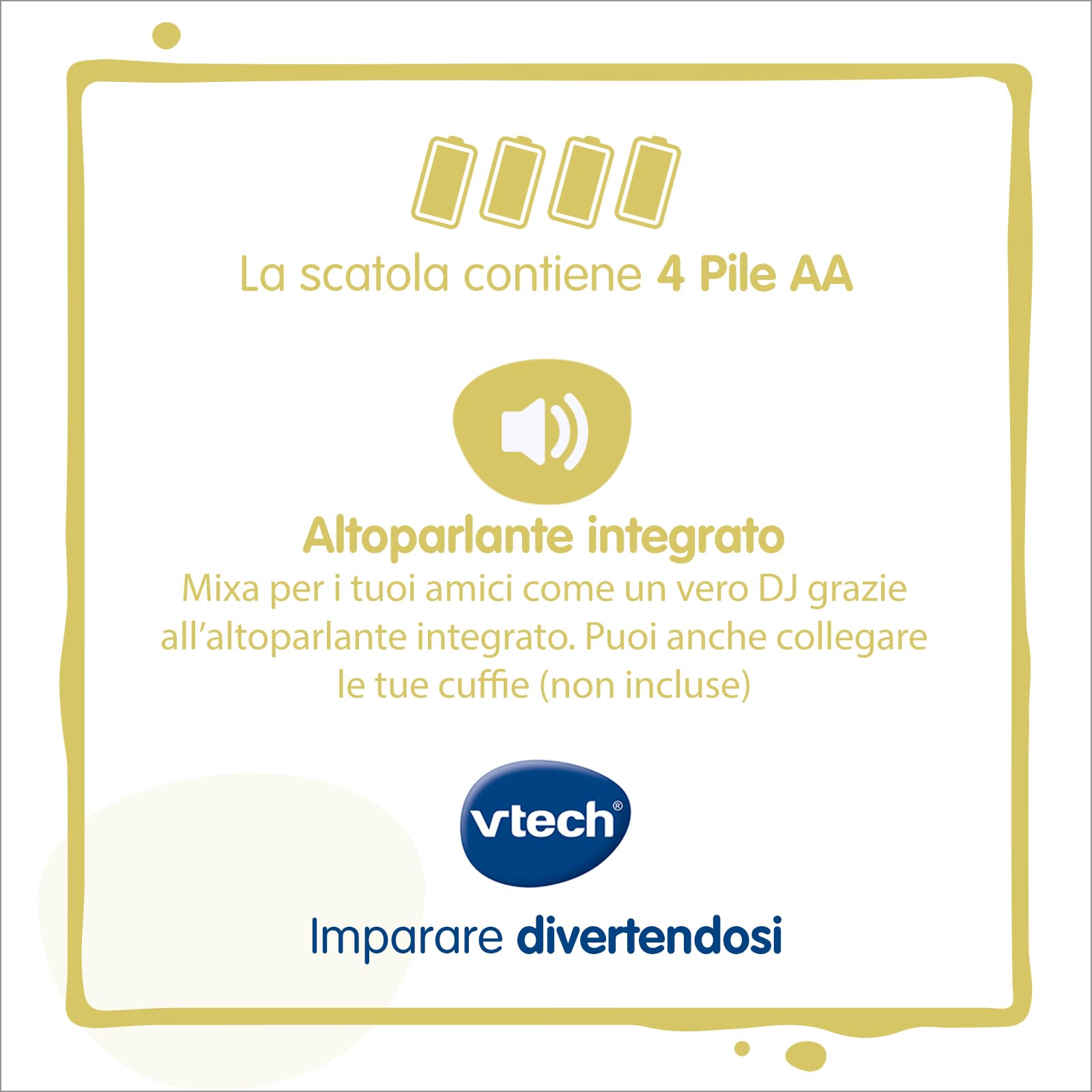 VTech Kidi DJ Mix console DJ per bambini con microfono